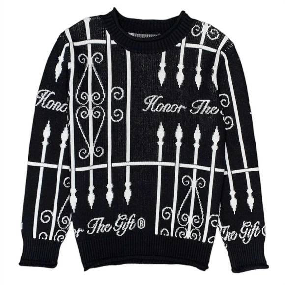 NEW HONOR THE GIFT men's neighborhood sweater in black